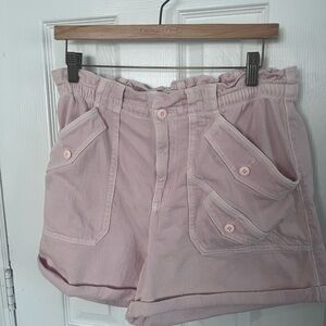 American eagle high rise baggy short women’s 12 
stretch pocket pink cargo style
